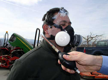 fit testing a respirator