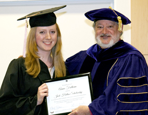 Anna Fretheim and Department Chair Dave Kalman