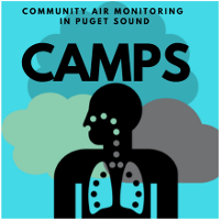 Logo for community air monitoring in Puget Sound study