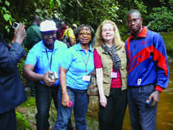 Professor Elaine Faustman leads a risk assessment workshop in Nigeria. Photo courtesy of Elaine Faustman.