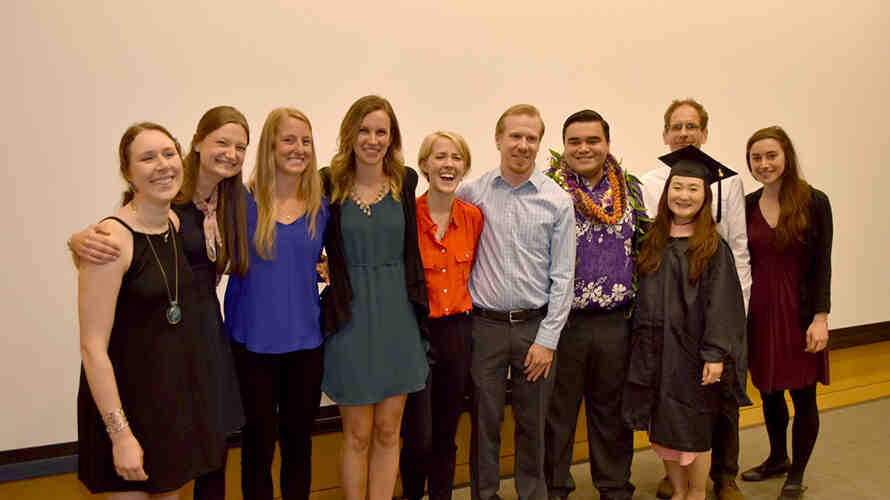Group of DEOHS students after graduating in the DEOHS ceremony.