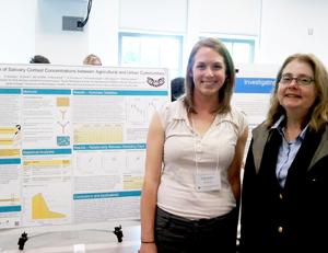 Carly Strecker with Professor Elaine Faustman at the Undergraduate Research Symposium Carly Strecker with Professor Elaine Faustman at the Undergraduate Research Symposium