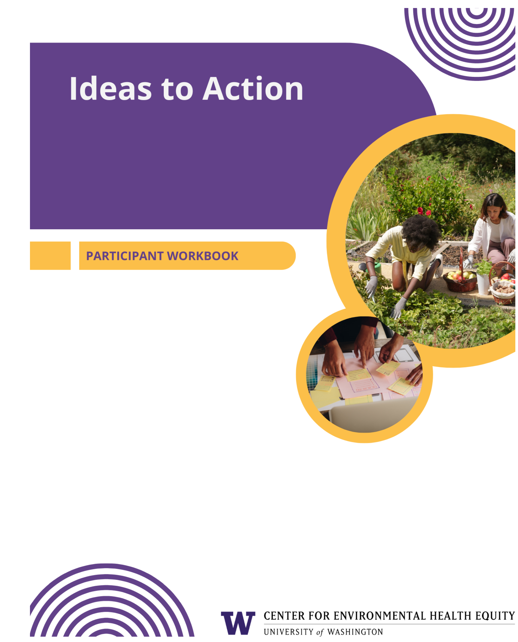 screen cap of first page of Ideas to Action workbook