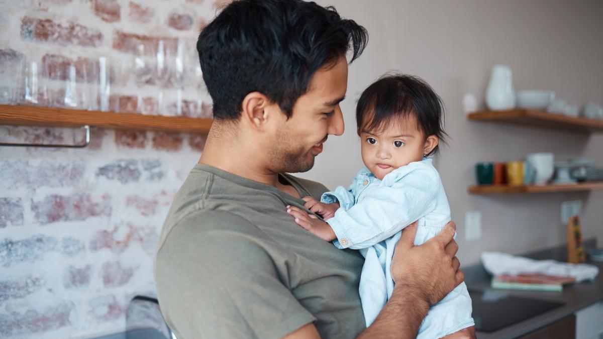 father and baby