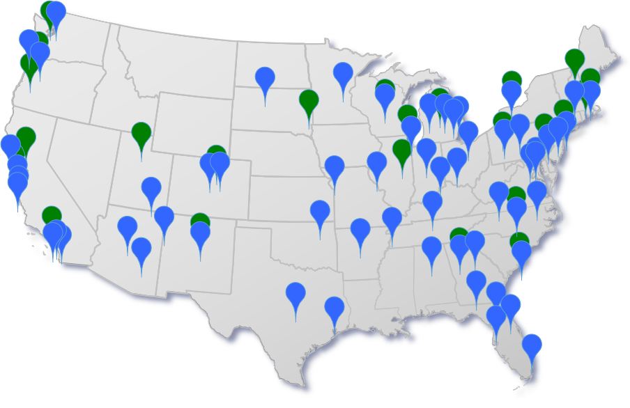 Cohort award map