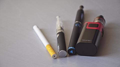 an array of vaping products