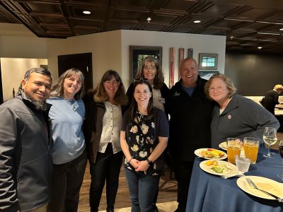 NOHC attendees at a meal