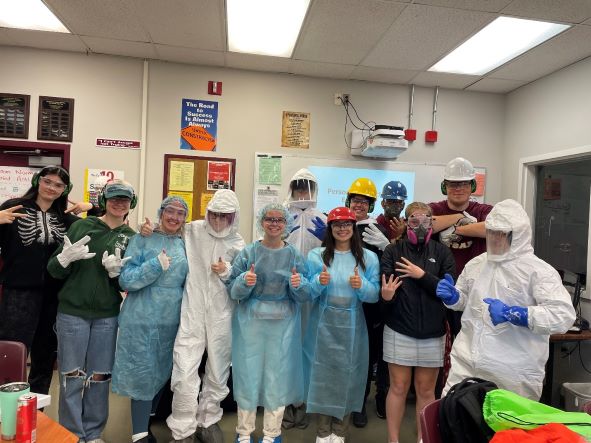 students in PPE