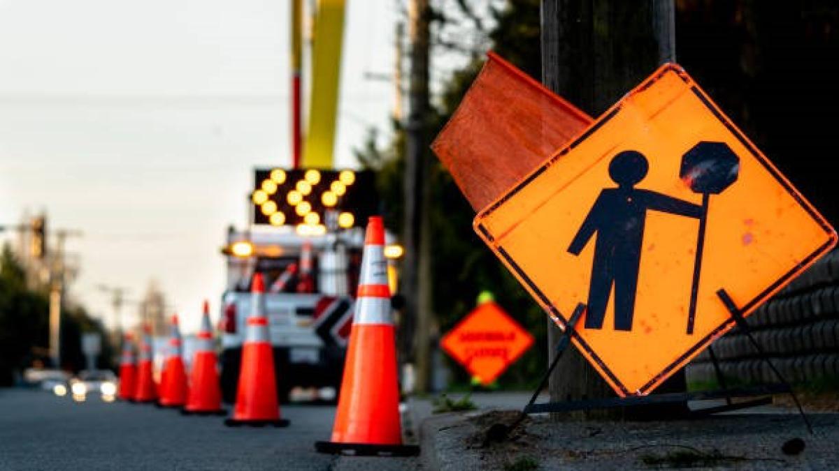 road construction signs