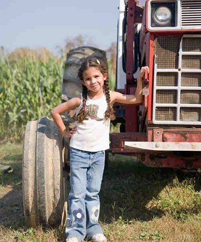 Girl with Tractor