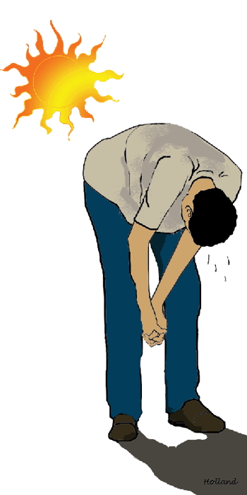 Heat Exhaustion Illustration