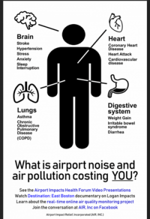 AIR Inc. infographic describing impact of air pollution on health.