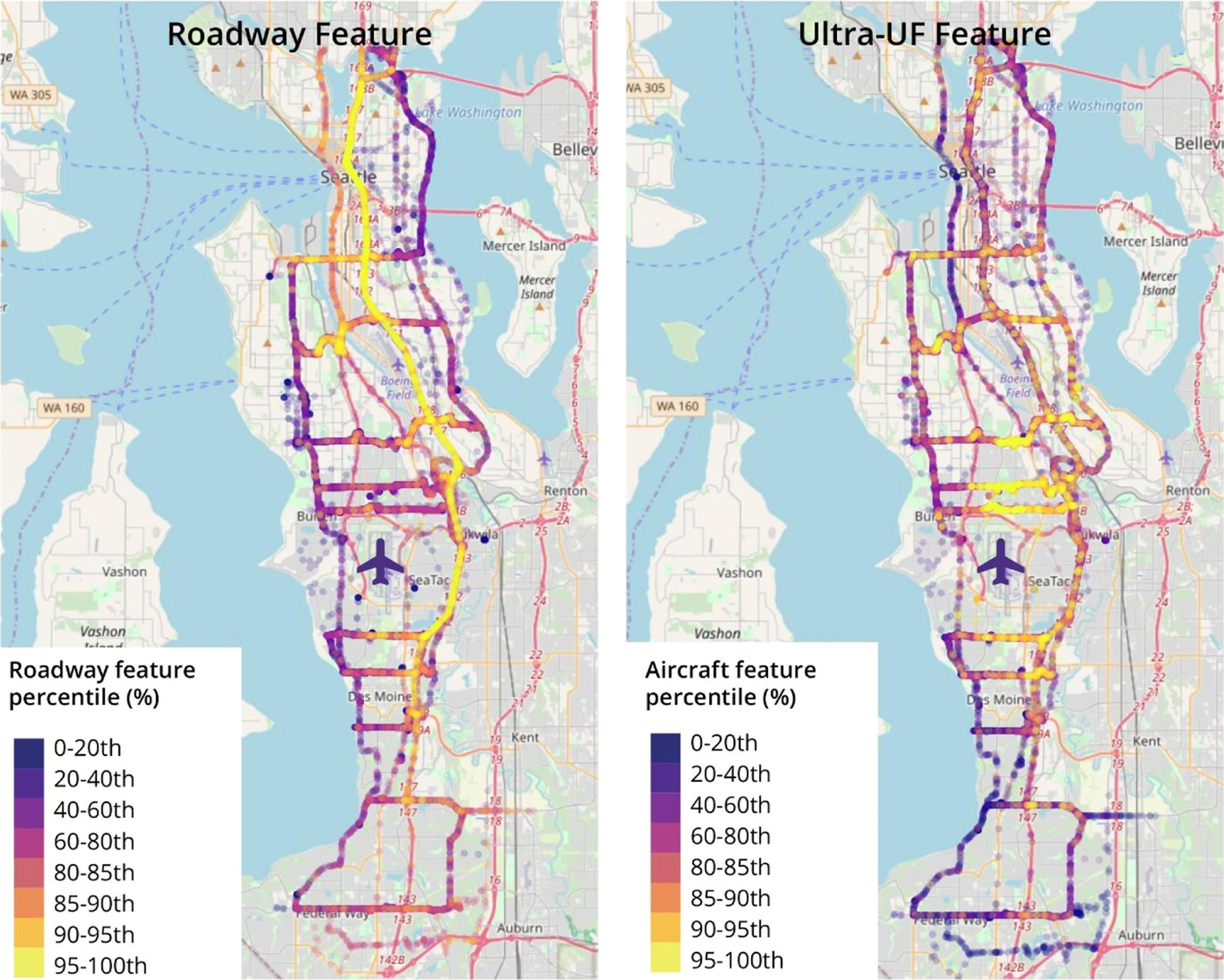 Maps of air pollution in seattle area