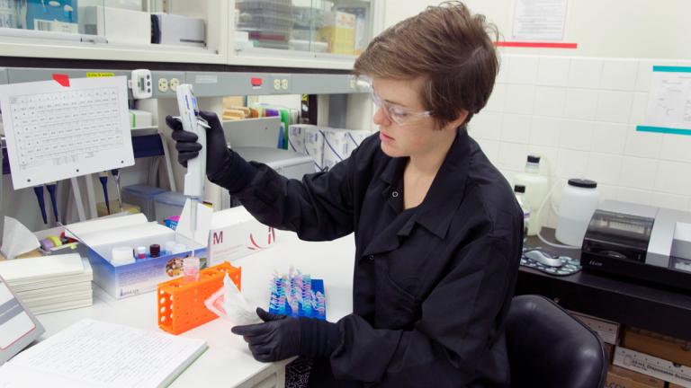 Student profile photo of Alicia Hendrix in the lab