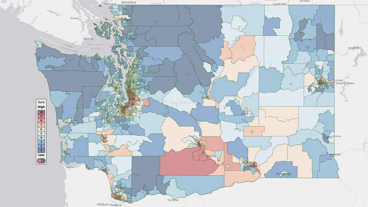 Mapping Washington’s environmental health disparities  Environmental & Occupational Health Sciences