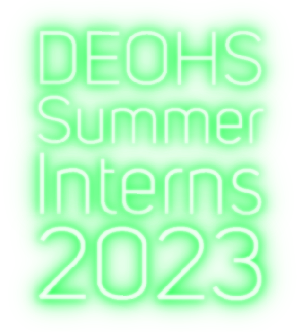 Deohs summer intern neon illustration